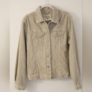 Eddie Bauer Women’s XL Corduroy Jacket Tan Western Coastal Spring Layer